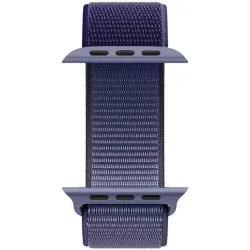 Apple Watch Strap 42/44 Mm Woven Nylon Sport Loop With Hook-And-Loop Fastener Rockrose - Blue Marguerite